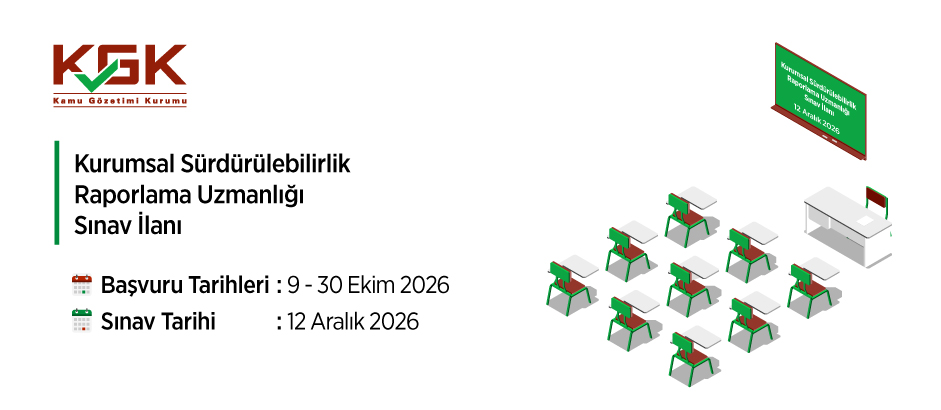 Kurumsal Sürdürülebilirlik Raporlama Uzmanlığı Sınav İlanı